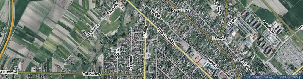 Zdjęcie satelitarne Boczna ul.